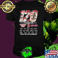 120 Years Of Red Sox Thank You For The Memories Signature Shirt