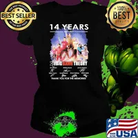 14 Years 2007 2021 Bigbang Theory Thank You For The Memories Signature Shirt Ladies tee
