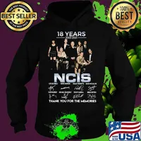 18 Years 2003 2021 Ncis Signature Thank You For The Memories Shirt Hoodie