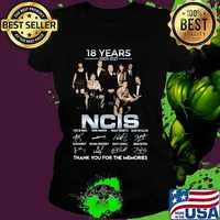 18 Years 2003 2021 Ncis Signature Thank You For The Memories Shirt Ladies tee