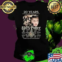20 Years 2001 2021 Harry Potter Thank You For The Memories Signature Shirt Ladies tee