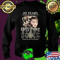 20 Years 2001 2021 Harry Potter Thank You For The Memories Signature Shirt Sweater