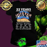 22 Years 1999 2021 7 Seasons The West Wing Thank You For The Memories Signature Shirt Ladies tee