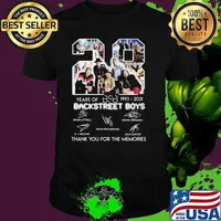 28 Years Of Bsb 1993 2021 Backstreet Boys Thank You For The Memories Signature Shirt