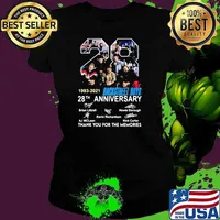 28th Anniversary 1993 2021 Backstreet Boys Thank You For The Memories Signature Shirt Ladies tee
