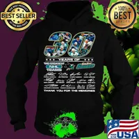 30 years of San Jose Sharks the greatest NHL teams thank you for the memories signatures Hoodie