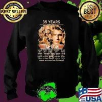 35 Years 1986 2021 Top Gun Thank You For The Memories Signature Shirt Sweater