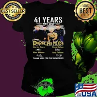 41 Years 1980 2021 Depeche Mode Signatures Thank You For The Memories Shirt Ladies tee