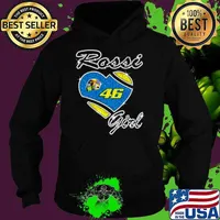 46 Valentino Rossi Girl Diamond Heart Shirt Hoodie