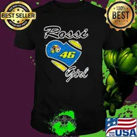 46 Valentino Rossi Girl Diamond Heart Shirt