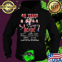 48 Years 1973 2021 Ac Dc Thank You For The Memories Signature Shirt Hoodie