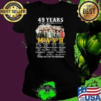 49 Yearsd 1972 2021 Mash Thank You For The Memories Signature Shirt Ladies tee