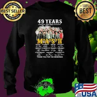 49 Yearsd 1972 2021 Mash Thank You For The Memories Signature Shirt Sweater