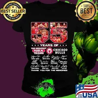 55 Years Of Chicago Bull Football Thank You For The Memories Shirt Ladies tee