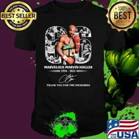 66 Years 1954 2021 Marvelous Marvin Hagler Thanks For The Memories Signature Shirt