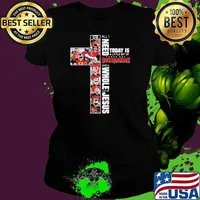 All I Need Today Is A Little Bit Of Tampa Bay Buccaneers And A Whole Lot Of Jesus Shirt Ladies tee