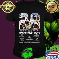 28 years of 1993 2021 backstreet boys thank you for the memories signature shirt