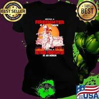 Being A Firefighter Is A Choice Being A Retired Firefighter Is An Honor Sunset Shirt Ladies tee