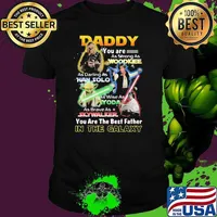 Daddy You Are As Strong As Wood Kee As Daring As Han Solo As Wise As Yoda You Are The Best Father In The Galaxy Shirt