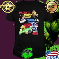 Daddy You Are As Strong As Woodkiee As Darling As Han Solo As Wise As Yoda As Brave As Skywalker You Are The Best Father In The Galaxy Star Wars Shirt