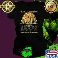 Doctor Who 58th Anniversary 1963 2021 Thank You For The Memories Signature Shirt Ladies tee