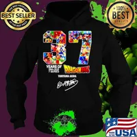 Dragon ball 37 years of 1984 2021 7 series Toriyama Akira signature Hoodie