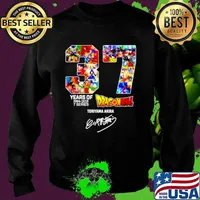 Dragon ball 37 years of 1984 2021 7 series Toriyama Akira signature Sweater