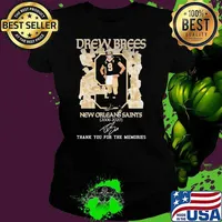 Drew Brees New Orleans Saints 2006 2020 Thank You For The Memories Signature Shirt Ladies tee