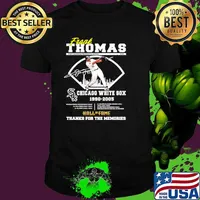 Frank Thomas Chicago White Sox 1990 2005 Hall Of Fame Thanks For The Memories Signature Shirt