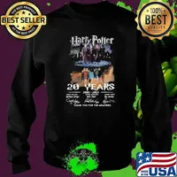 Harry Potter 20 Years 2001 2021 Thank You For The Memories Signature Shirt Sweater