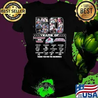 Hot 50 Years Of Colorado Avalanche The Greatest NHL Teams Thank You For The Memories Signatures Shirt Ladies tee