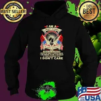 I Am A Grumpy Veteran I’m Allergic To Stupidity I Break Out In Sarcasm I Don’t Care American Flag Shirt Hoodie