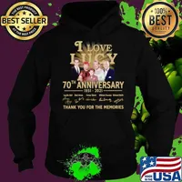 I Love Lucy 30th anniversary 1951 2021 thank you for the memories signatures Hoodie