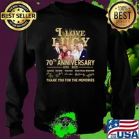 I Love Lucy 30th anniversary 1951 2021 thank you for the memories signatures Sweater