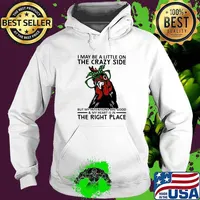 I may be a little on the crazy side but my intentions are good my heart is in the right place chicken ladies Hoodie