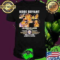 Kobe Bryant Los Angeles Lakers 1996 2006 Once A Lakers Always A Lakers Signature Shirt