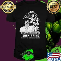 Legend John Prine In Loving Memory Thank You For Your Music And Memories Signature Shirt