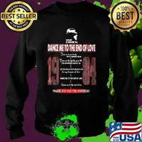 Leonard Cohen Dance Me To The End Of Love 1984 Thank You For The Memories Shirt Sweater