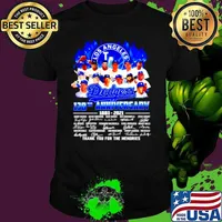 Los Angeles Dodgers 138th anniversary 1883 2021 thank you for the memories shirt