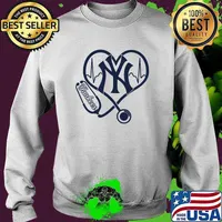 Lover New York Yankees Football Heart Beat Logo Yankees Shirt Sweater