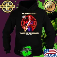 Michael Stanley thanks for the memories 1948 2021 signature Hoodie