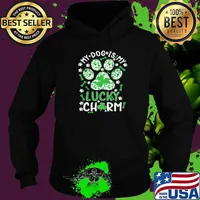 My Dog Is My Lucky Charm Shamrock Paw Dog St Patrick’s Day Hoodie