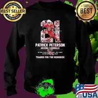 Number 21 Patrick Peterson Arizona Caroinals Thanks For The Memories Signature Shirt Sweater