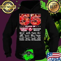 55 Years Of Chicago Bull Football Thank You For The Memories Hoodie