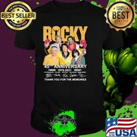 Rocky 45th Anniversary 1976 2021 Thank You For The Memories Shirt