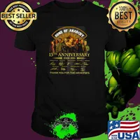 Son Of Anarchy 13th anniversary 2008 2021 thank you for the memories signatures shirt