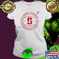 Stanford Cardinal Fanatics Branded 2021 Pac 12 Women’s Basketball Conference Tournament Champions Ladies tee