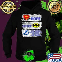 Superman This Means Hope Batman This Means Justice Tampa Bay This Means You’re About To Get Your Ass Kicked Hoodie