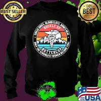 Sweat Dries Blood Clots Bones Heal Only The Strongest Women Become Cnas Logo Emt Mountain Vintage Sunset Shirt Sweater