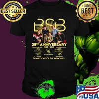 The Backstreet Boys 28th Anniversary 1993 2021 Signatures Thank You For The Memories Shirt